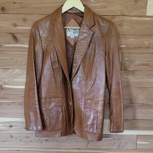 Remy Leather Fashions Jacket, Size 10, Vintage